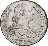 Obverse 2 Reales 1794 M MF