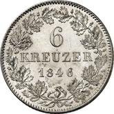 Reverse 6 Kreuzer 1846