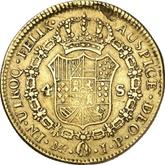 Reverse 4 Escudos 1821 JP