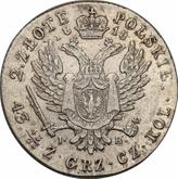 Reverse 2 Zlote 1818 IB Large head