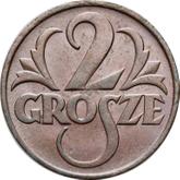 Reverse 2 Grosze 1925 WJ