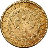 Reverse 2 Escudos 1824 So I
