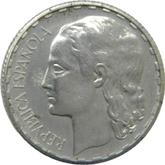 Obverse 1 Peseta 1937 Pattern