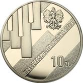 Obverse 10 Zlotych 2014 MW Grzegorz Ciechowski