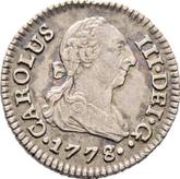 Obverse 1/2 Real 1778 S CF
