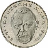 Obverse 2 Mark 1989 G Ludwig Erhard