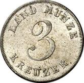 Reverse 3 Kreuzer 1831