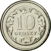 Reverse 10 Groszy 2008 MW