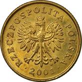 Obverse 5 Groszy 2001 MW