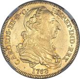 Obverse 4 Escudos 1763 Mo MF