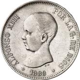 Obverse 5 Pesetas 1888 MSM