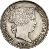 Obverse 20 Reales 1859
