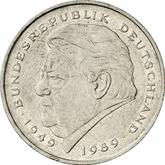 Obverse 2 Mark 1991 D Franz Josef Strauss