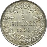 Reverse 1/2 Gulden 1856