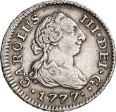 Obverse 1/2 Real 1777 M PJ