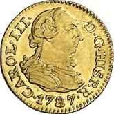 Obverse 1/2 Escudo 1787 M DV