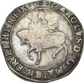 Obverse Halfcrown no date (1625-1642) Third type of horseman