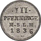 Reverse 3 Pfennig 1836