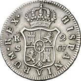 Reverse 2 Reales 1776 S CF
