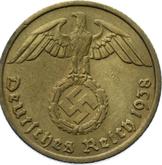 Reverse 10 Reichspfennig 1938 E