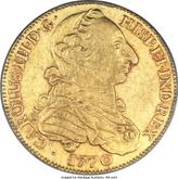 Obverse 4 Escudos 1770 Mo MF
