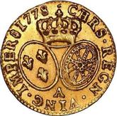 Reverse Louis d'Or 1778 A