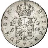 Reverse 2 Reales 1773 S CF