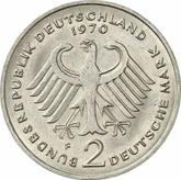 Reverse 2 Mark 1970 F Konrad Adenauer