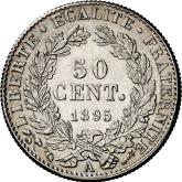 Reverse 50 Centimes 1895 A