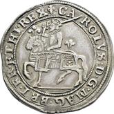 Obverse Halfcrown no date (1625-1642) First type of horseman