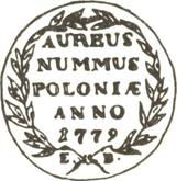 Reverse Ducat 1779 EB