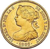 Obverse 10 Escudos 1866