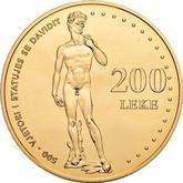 Obverse 200 Lekë 2001 David