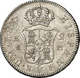 Reverse 2 Reales 1772 M PJ
