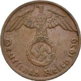 Reverse 1 Reichspfennig 1939 G