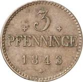Reverse 3 Pfennig 1843