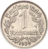 Obverse 1 Reichsmark 1938 J