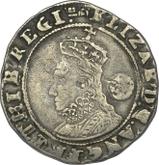Obverse Sixpence 1597 Sixth issue