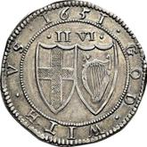 Reverse Halfcrown 1651