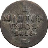 Reverse Mariengroschen 1816 H