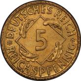 Obverse 5 Reichspfennig 1936 F