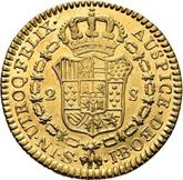 Reverse 2 Escudos 1824 S JB