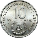 Reverse 10 Mark 1973 A Festival of Youth and Students