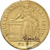 Reverse 1 Escudo 1843 So IJ