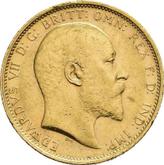 Obverse Sovereign 1905 S