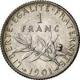 Reverse 1 Franc 1901 Sower