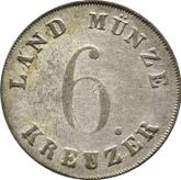 Reverse 6 Kreuzer 1832