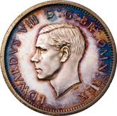 Obverse Sixpence 1937 HP Pattern