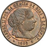 Obverse 1/2 Céntimo de escudo 1866