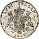 Reverse 2 Gulden 1846